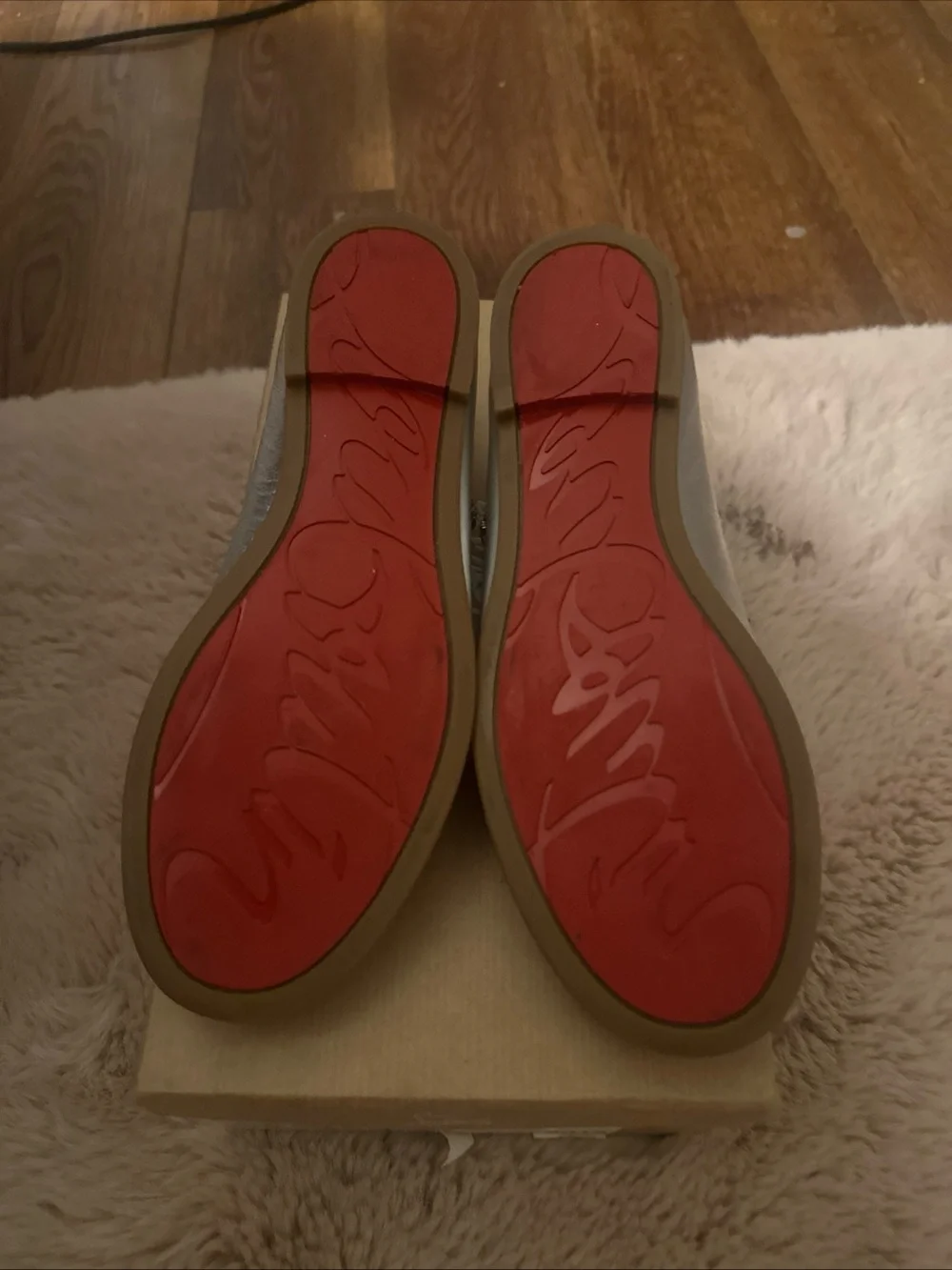 Christian Louboutin Girls Silver Mary Jane Dress Shoes